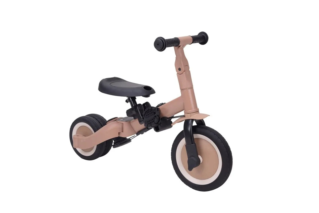 Tricycle avec barre de poussée LIO brun macchiato - Toys