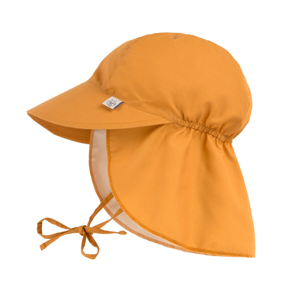 Mütze Nackenschutz Kinder (Anti-UV) gold
