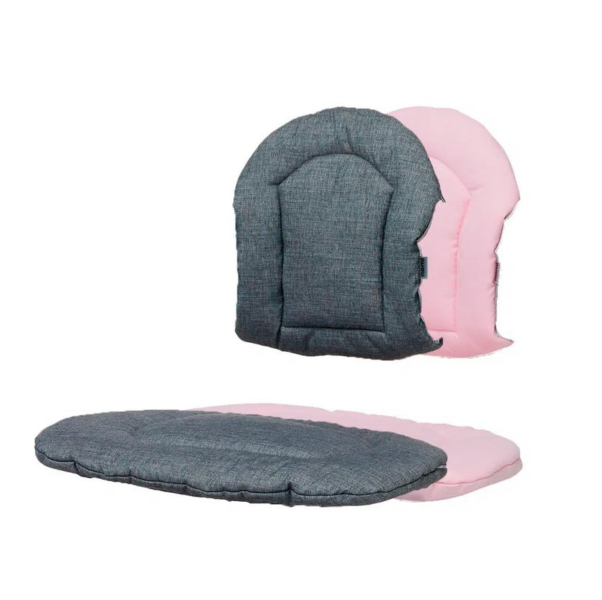 Kissen für Nomi Hochstuhl (verschiedene Farben ) - Grau/Pink