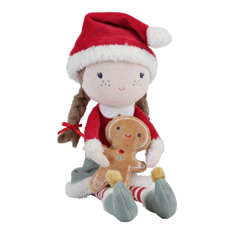 Plüschpuppe Weihnachten Rosa 35 cm - Puppe