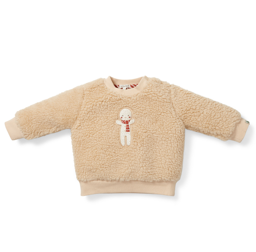 Weihnachtspullover teddy Lebkuchen (62-104) - Pullover