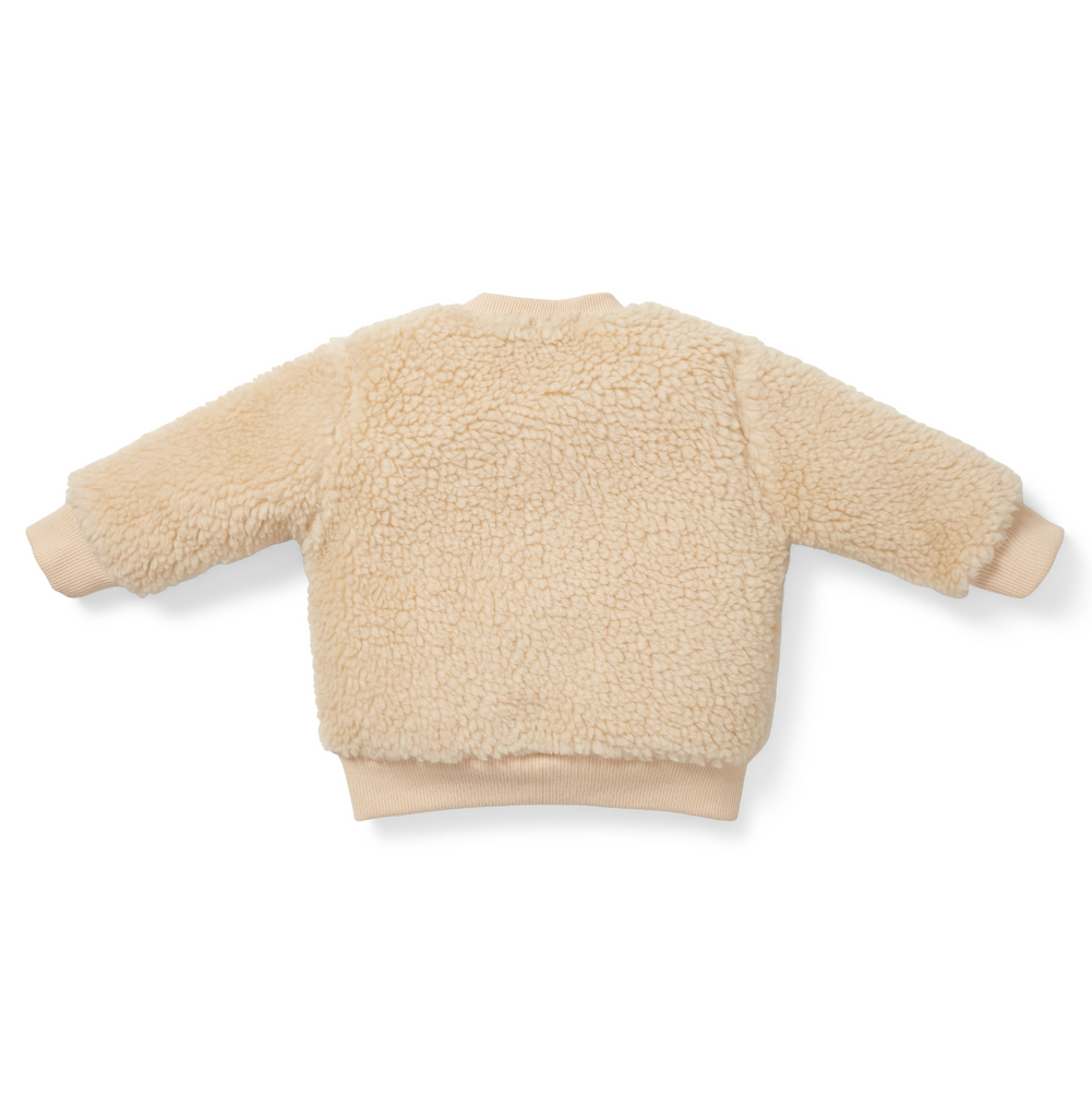 Sandfarbener Teddypullover (Größen 50-104) - Pullover