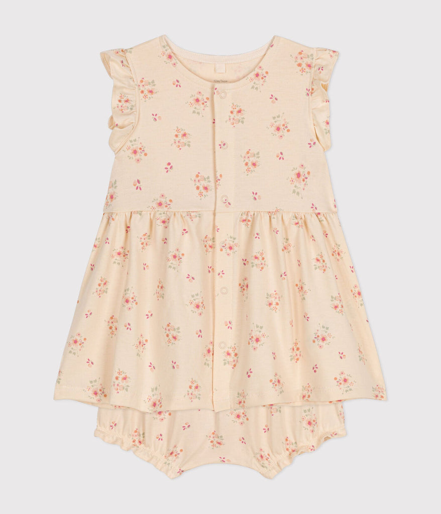 Kleid und Bloomer aus leichtem Baby-Jersey