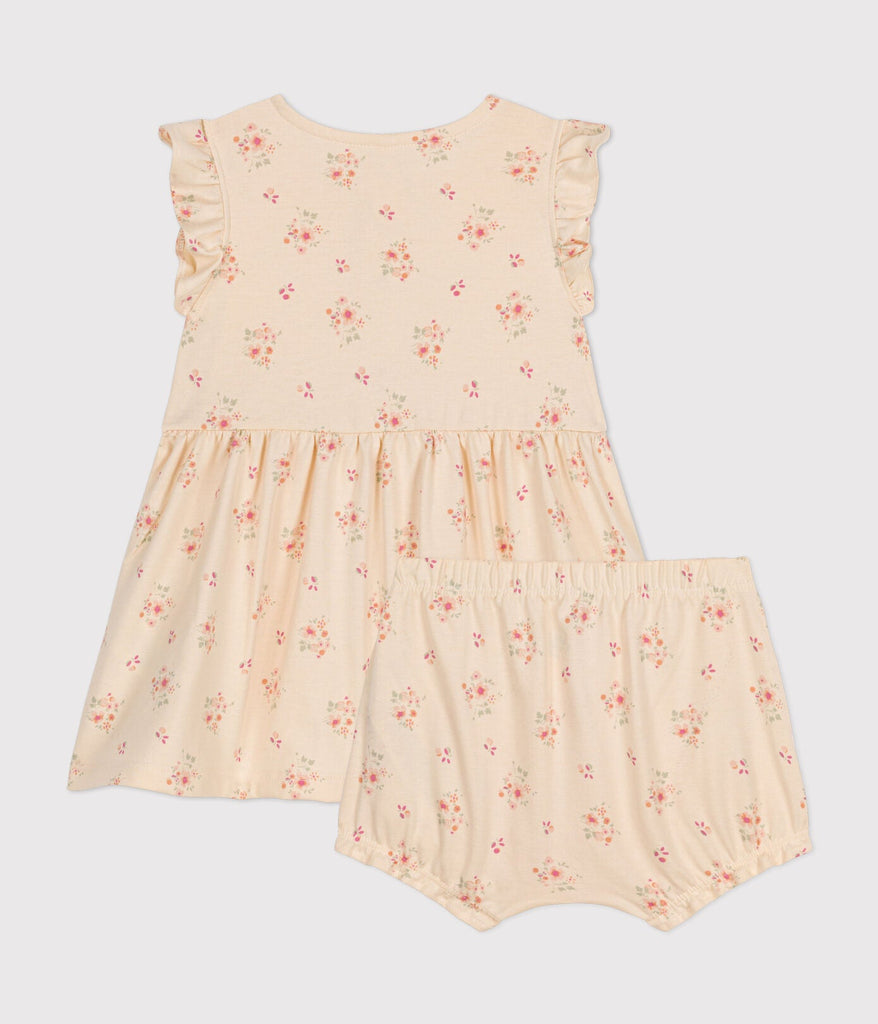 Kleid und Bloomer aus leichtem Baby-Jersey