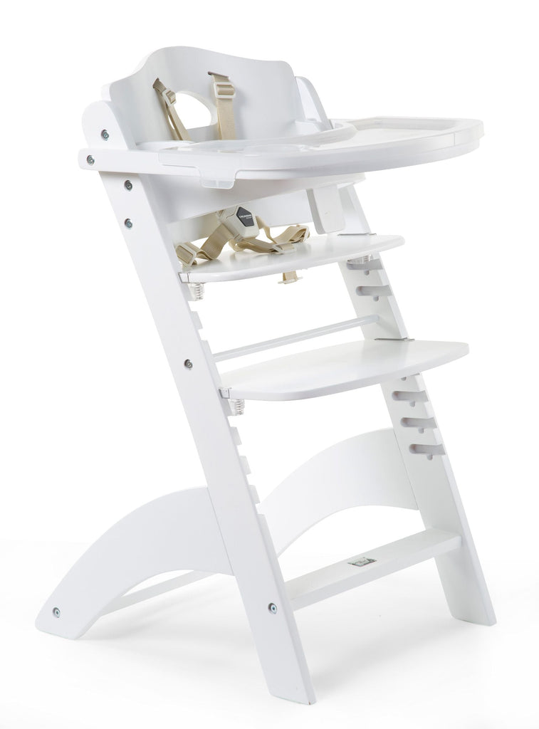 Mitwachsender Stuhl LAMBDA 3 + PVC-Tablar - Weiß - MAHLZEIT