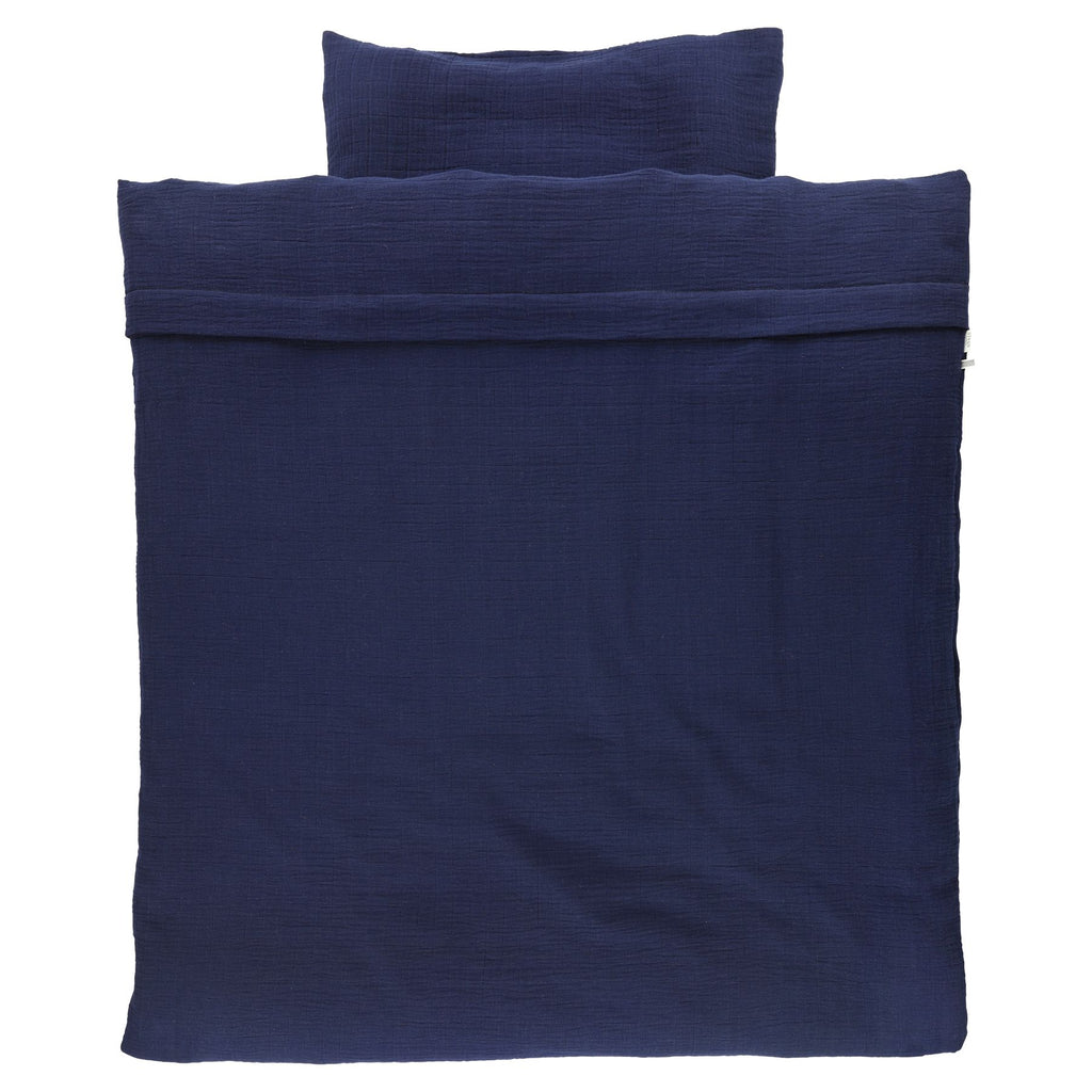Bettdeckenbezug Baby (verschiedene Farben ) - Bliss Blue - Bett