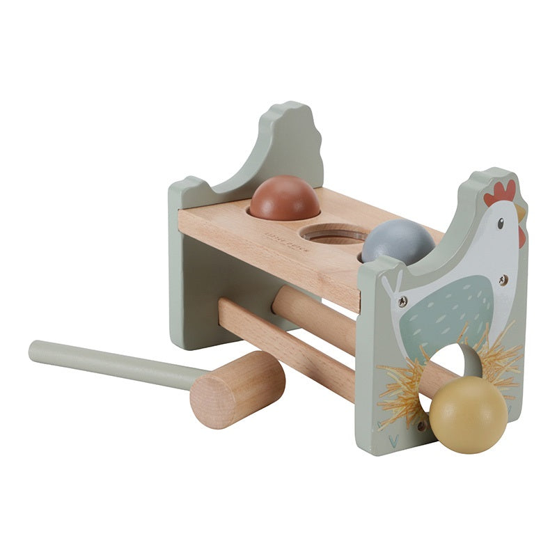 Hammering bench with rolling balls Little Farm - Toys