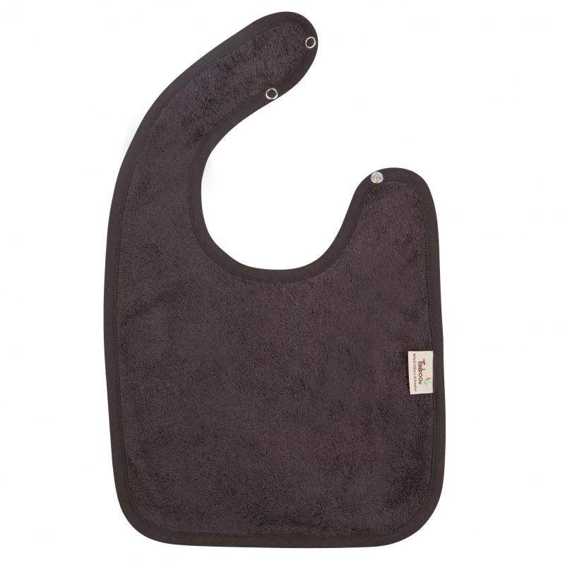 Bib with bamboo snap (various colors) - Graphite -