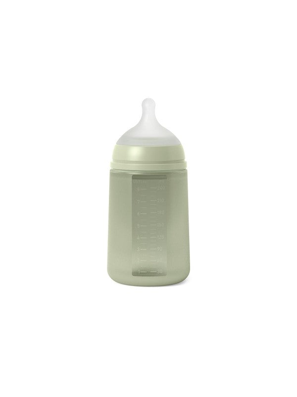Soft selection silicone feeding bottle 240ml Flow M - (dvers