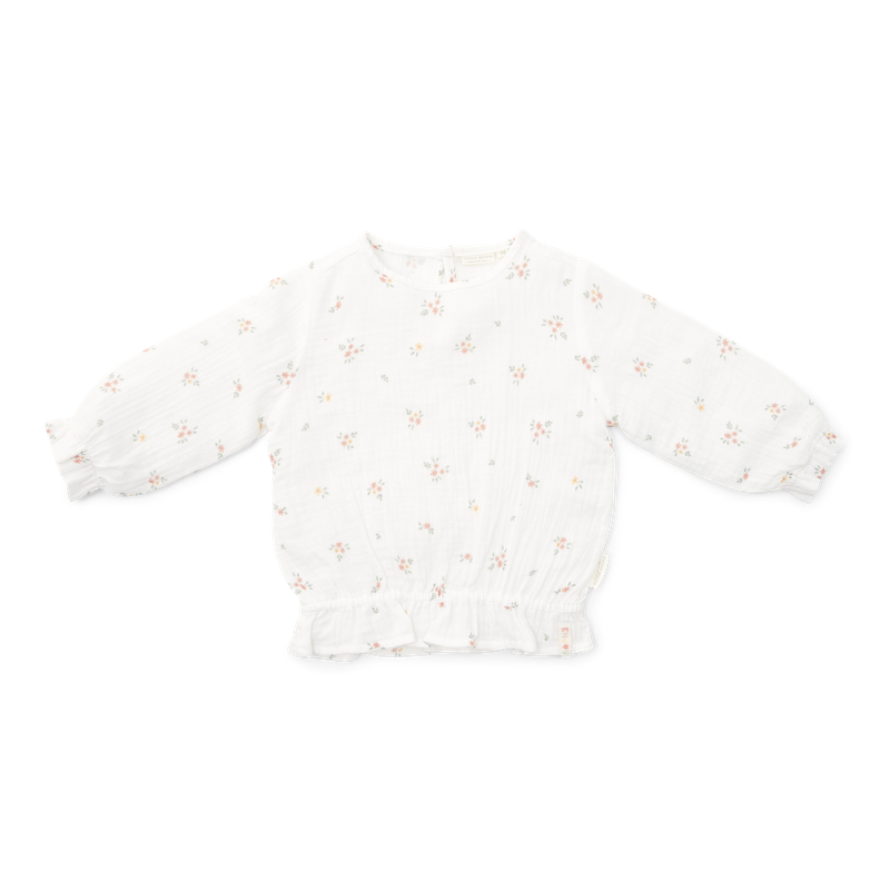 Chiffon blouse - White Meadows (various sizes)