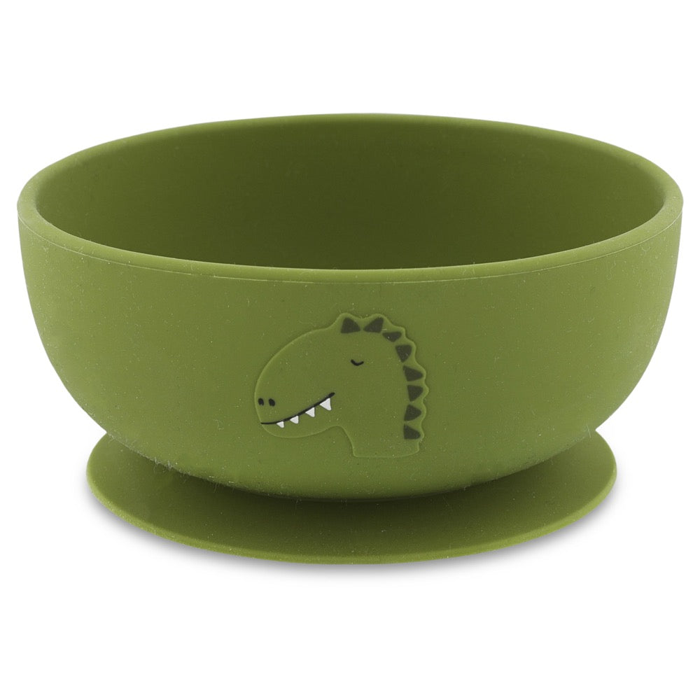 Silicone bowl with suction cup - Mr. Dino - Plate