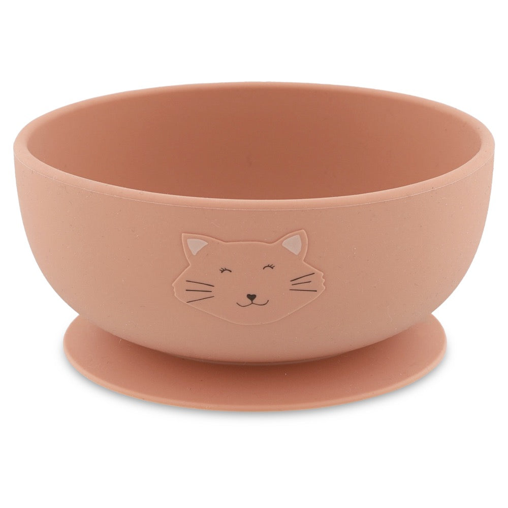 Silicone bowl with suction cup - Mrs. Cat - Plate