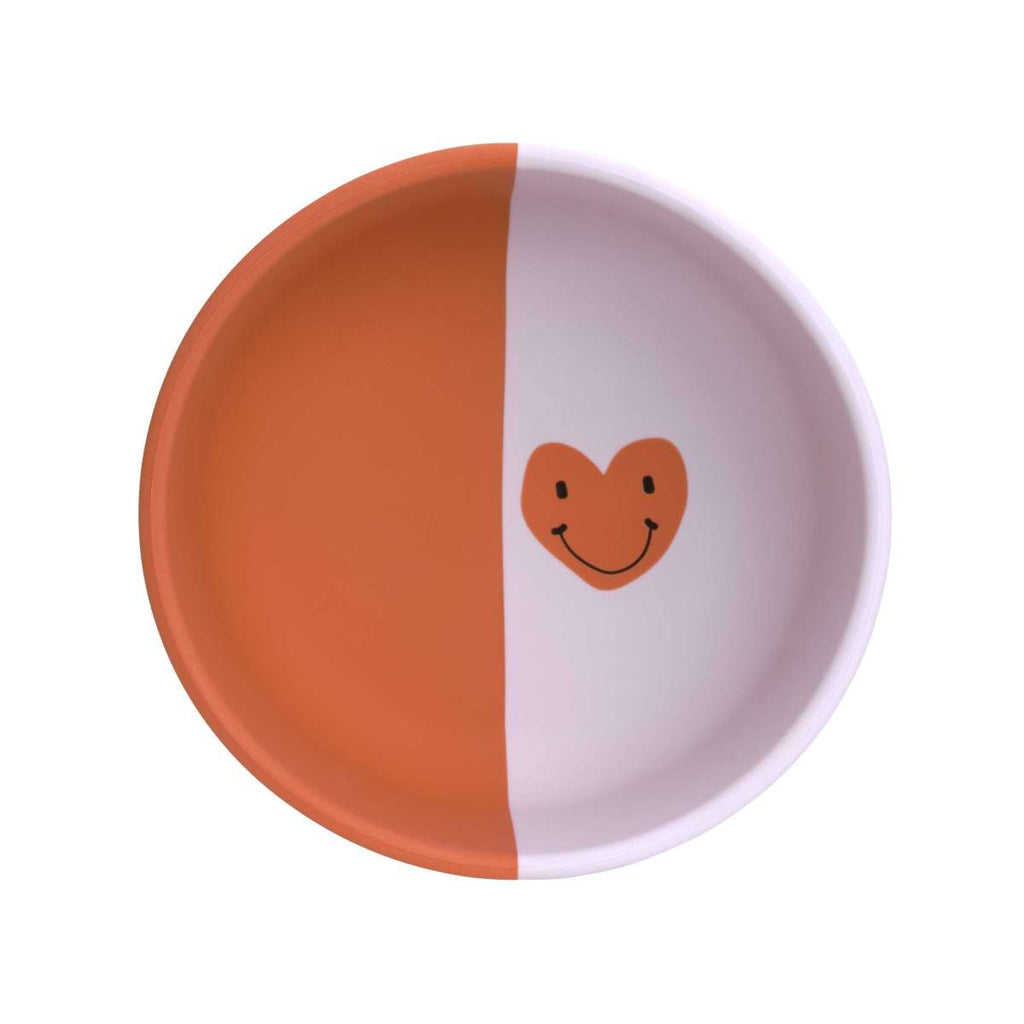 Happy Rascals Silicone Bowl - Lavender heart - Plate