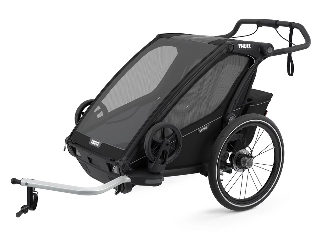 Sport cart trailer for two-seater bikes and multisports