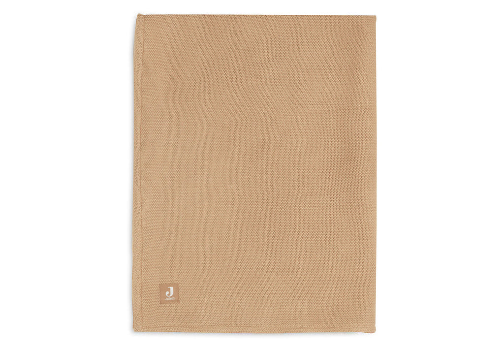 Blanket 100x150cm Basic Knit -Biscuit/Fleece