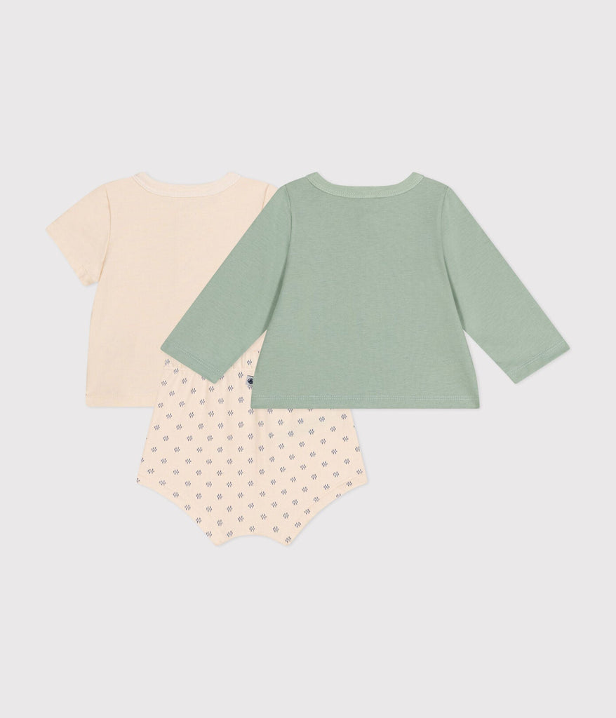 3-piece set in lightweight baby jersey (various sizes)