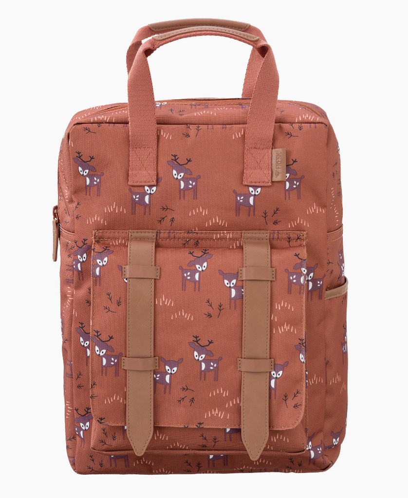 Fresk Large Backpack Deer Amber brown - Baby travel
