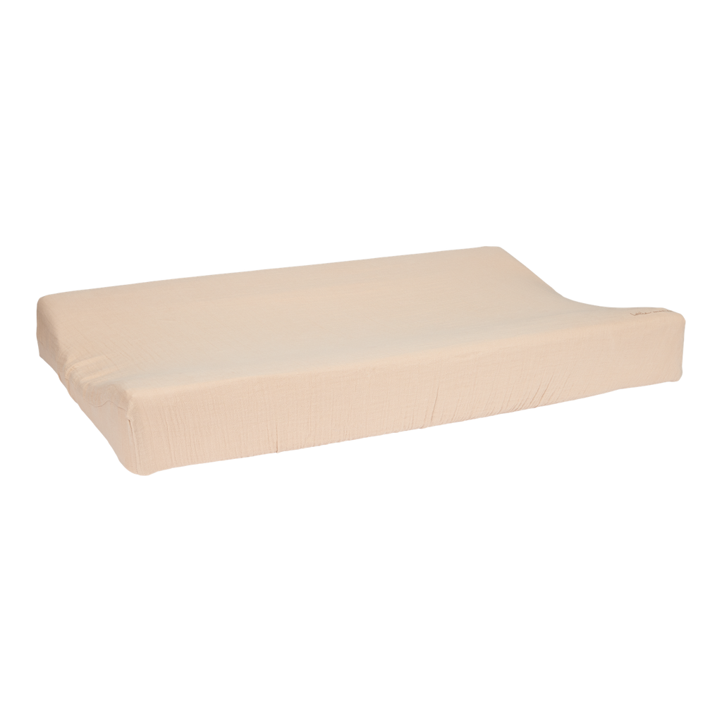 Cover for changing mat (various colors) - Muslin Beige