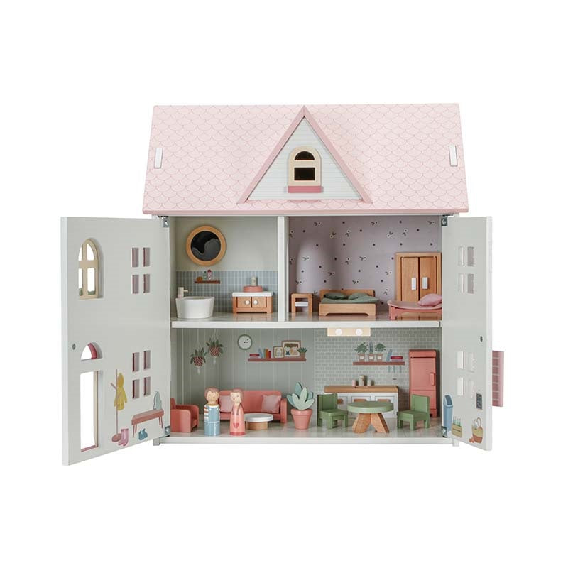 Pink wooden dollhouse - Toys