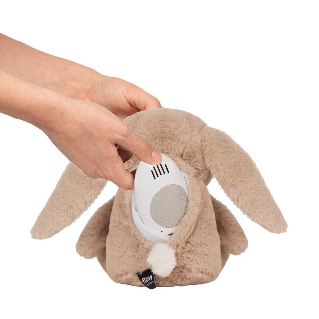 Milo the rabbit- heartbeat comforter - activity toy