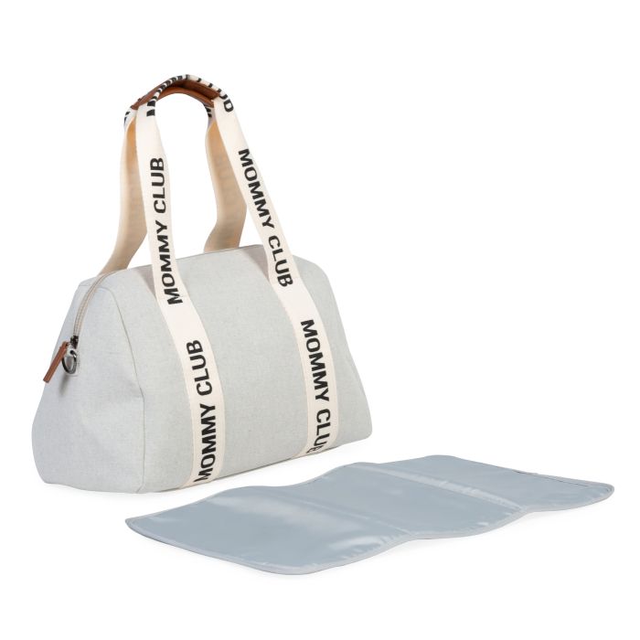 Mommy Club diaper bag - Signature Canvas off white