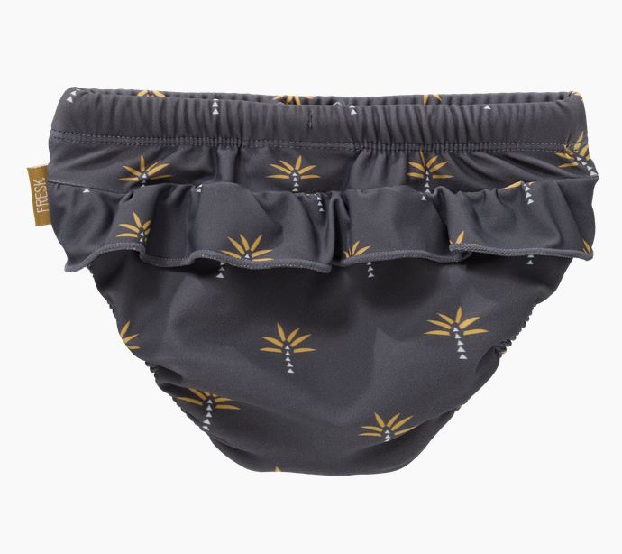 Fresk Swim UV Girls Palmtree Steel Gray diaper pants