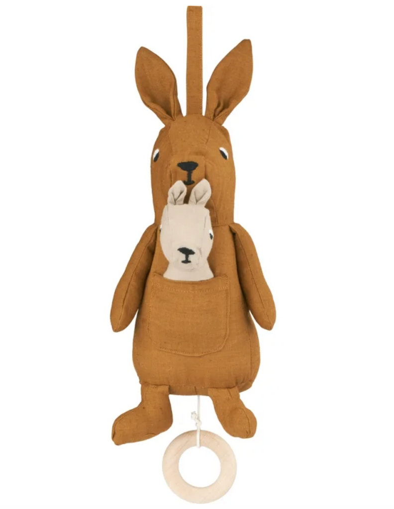 Ailo Musical Plush - Kangaroo - Golden Caramel - plush toy