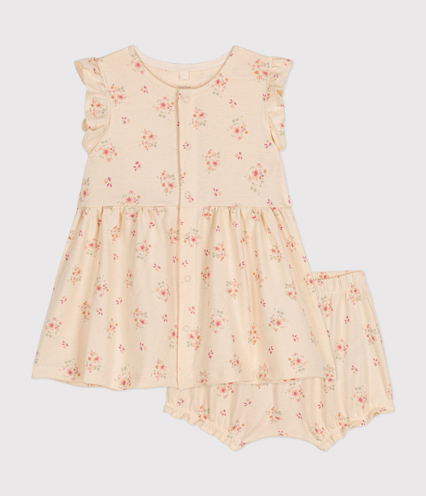 Baby dress and bloomer in lightweight jersey