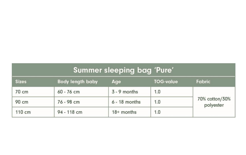 Summer sleeping bag 90 cm - (various colors) - Accessories