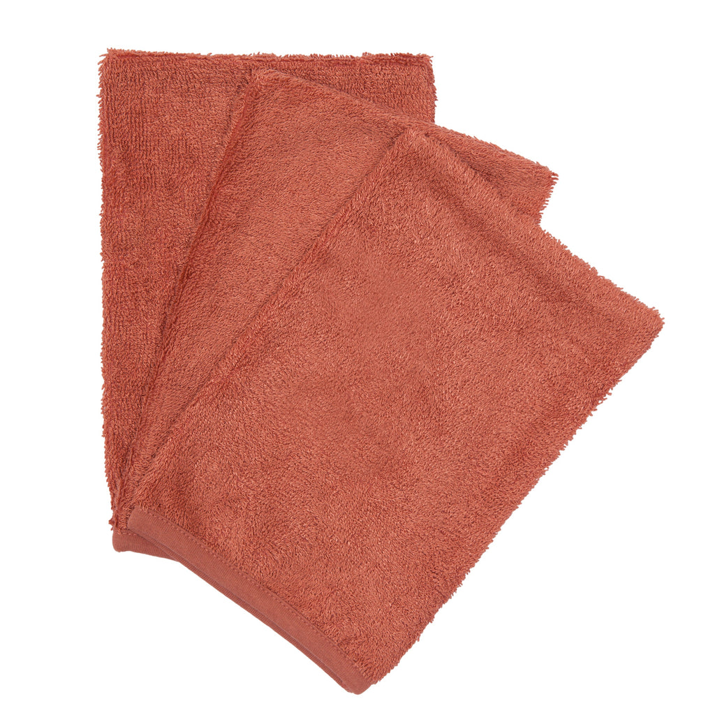 Set of 3 bamboo gloves (various colors) - Apricot blush