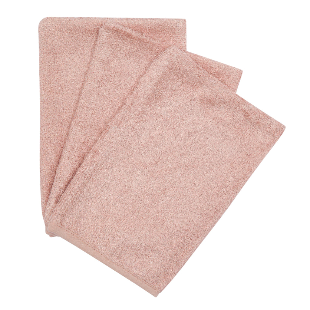 Set of 3 bamboo gloves (various colors) - Misty rose - Skin care