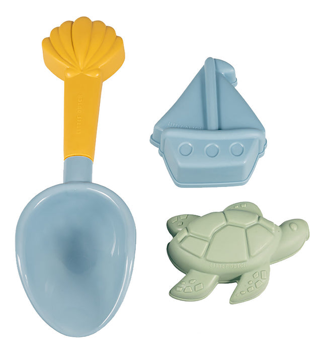 Beach set with shovel and sand moulds - Sailors Bay - Toys
