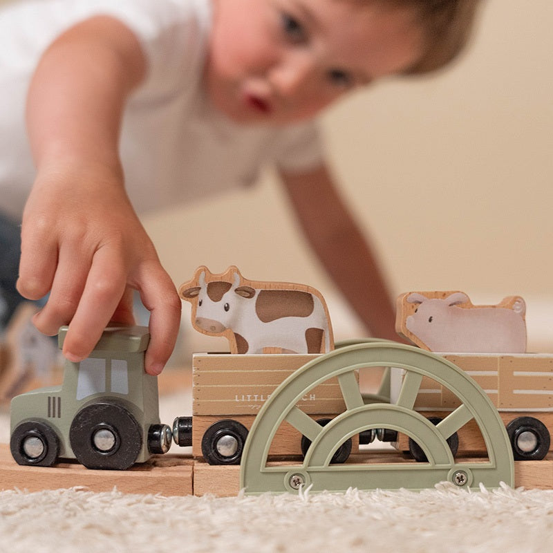 Little Farm Wooden Train - Toys