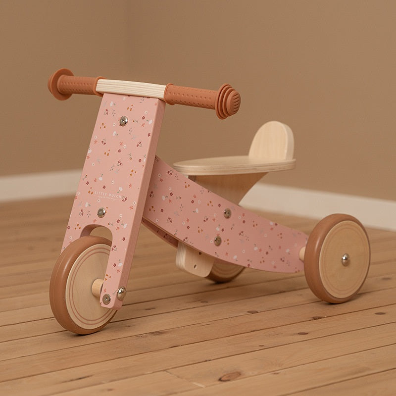 Pink wooden tricycle - Toys