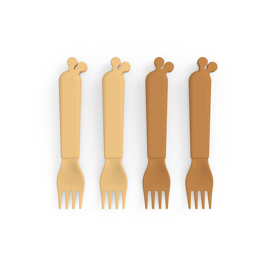 4 kiddish forks - Raffi - Mustard - Baby food