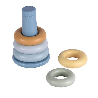 Blue stacking rings - activity toy