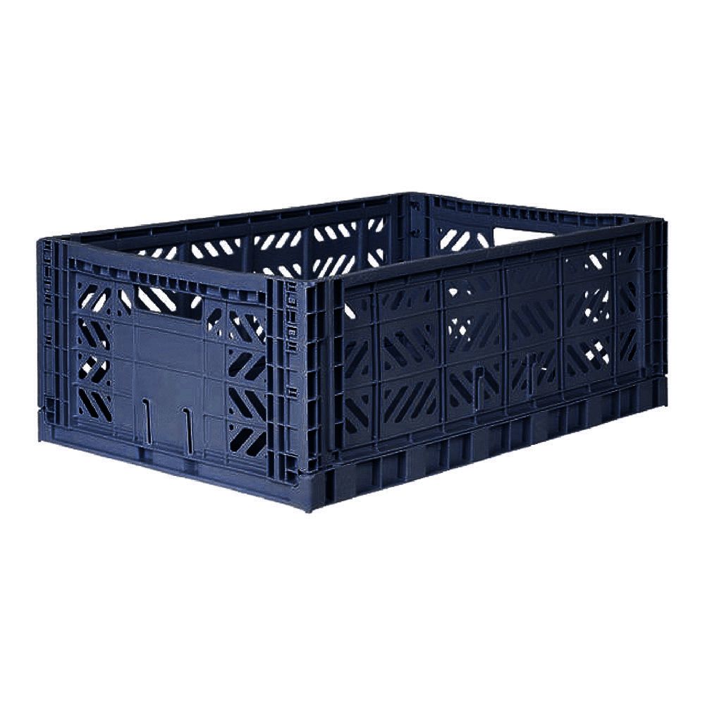 Aykasa Folding crate navy - large - Toy Storage