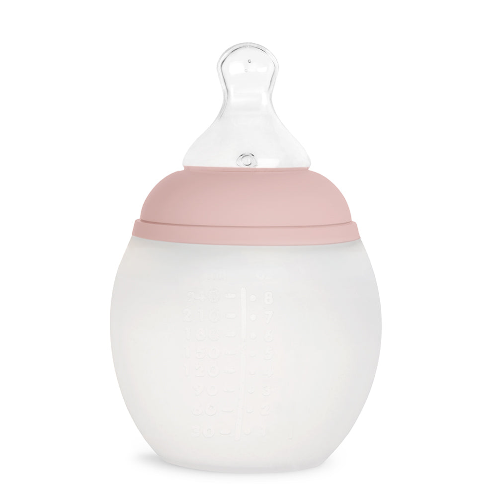Baby bottle - 240 ml (various colors) - blush - Baby food