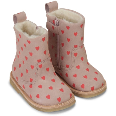 Boots - with heart pattern - Shoes