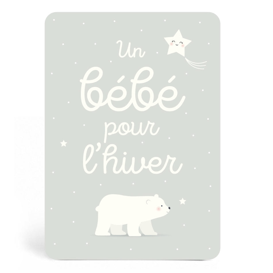 A baby for winter card - Stationery