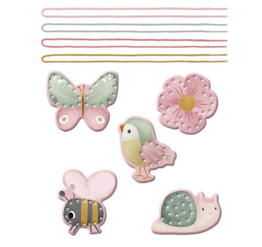 Flowers & Butterflies Threading Cards - Toys