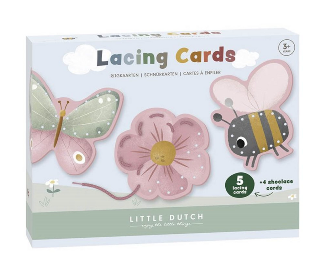 Flowers & Butterflies Threading Cards - Toys
