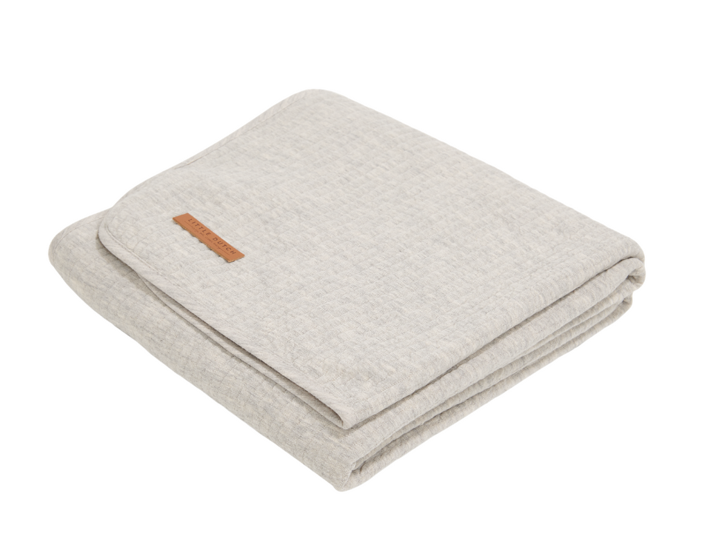 Summer crib blanket (various colors) - pure grey -