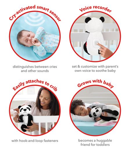 Cry-activated soother - Panda - activity toy