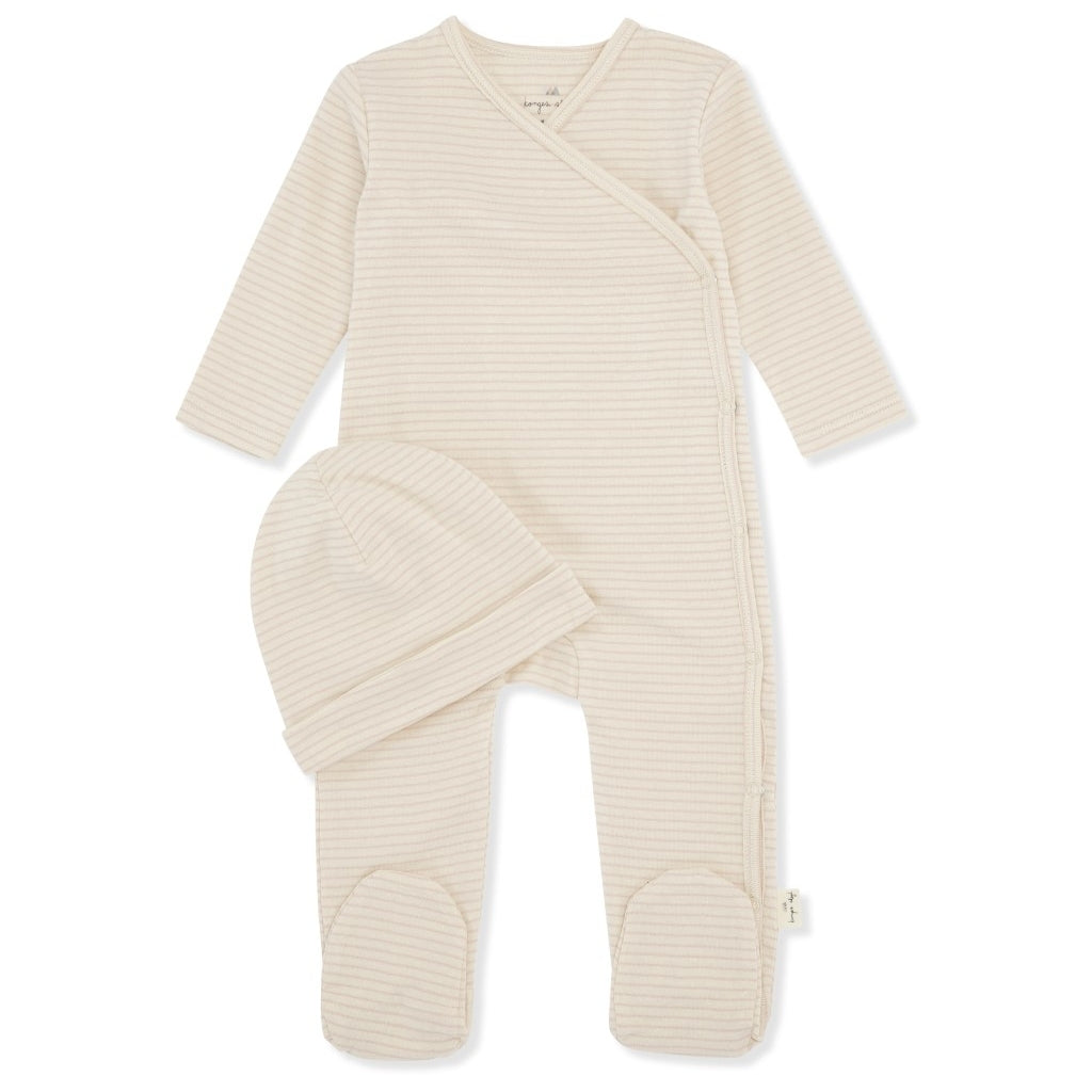 Dio-onesie with bonnet - smoke pink - Baby care