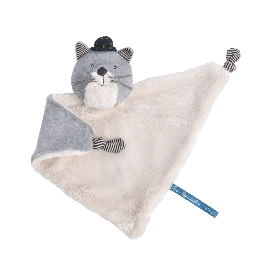 Fernand light grey cat cuddly toy - Les Moustaches - Toys