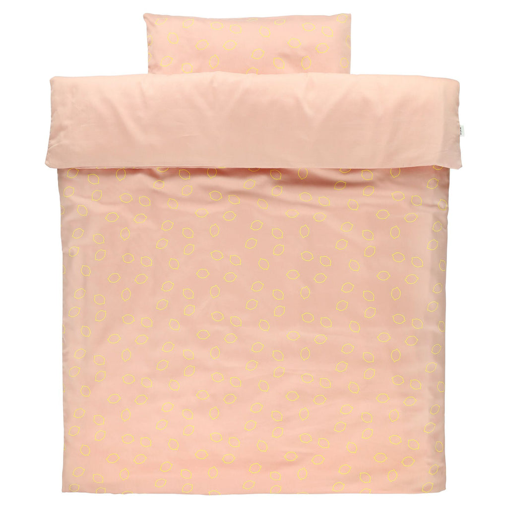 Baby comforter cover (various colors) - Lemon Squash - Bed
