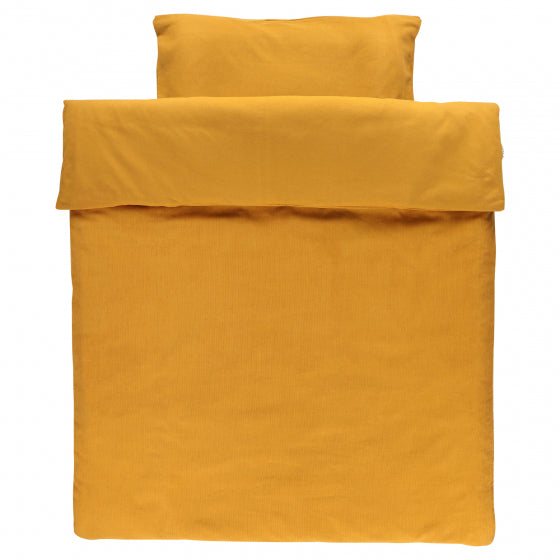 Baby comforter cover (various colors) - Ribble Ochre - Bed