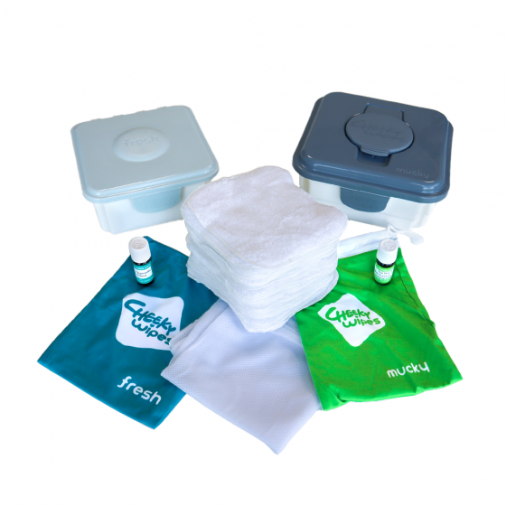 Cheeky Wipes cotton all-in-one kit - Baby care