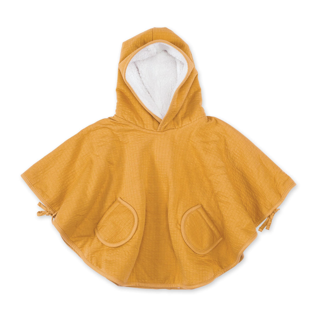 Teddy travel poncho 9-36 months (various colors) - ochre -